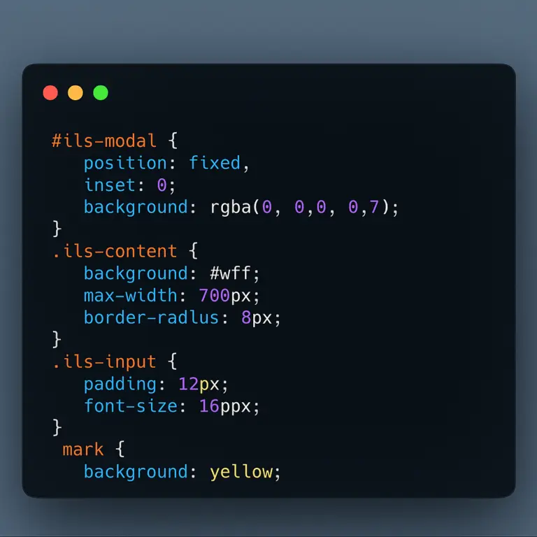 How to Customize the Init Live Search UI When Disabling Default CSS