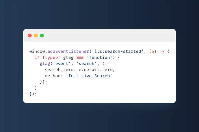 Listening to ils:* Events in Init Live Search for Tracking, UI Effects, and Custom Features