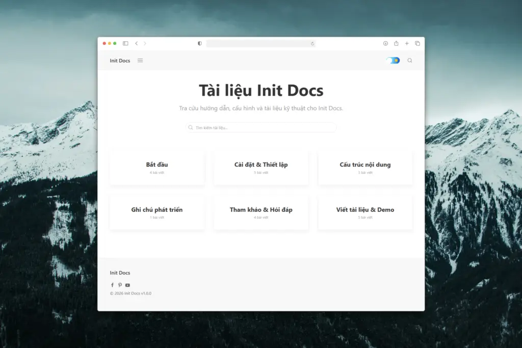 Init Docs – A Minimal WordPress Theme for Documentation and Knowledge Bases