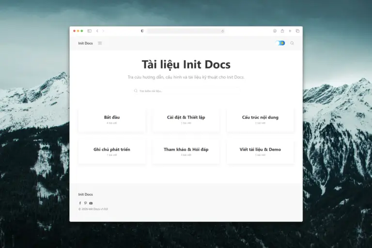 Init Docs – A Minimal WordPress Theme for Documentation and Knowledge Bases