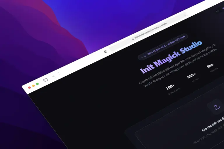 Init Magick Studio: Free Bulk Image Converter and Compressor That Runs 100% in Your Browser — No Uploads Needed